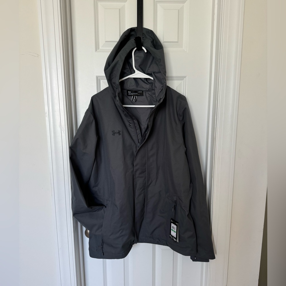 Men's UA Stormproof Lined Rain Jacket Large